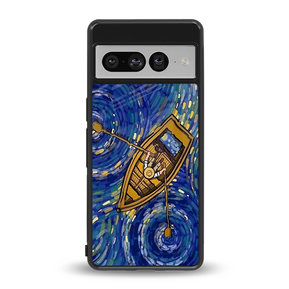 Ocean Voyage back phone cover | glass case for google pixel 7 pro