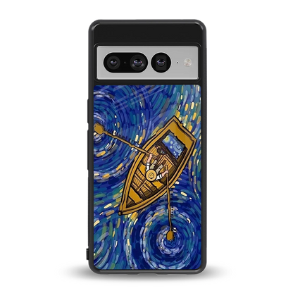 Ocean Voyage back phone cover | glass case for google pixel 7 pro