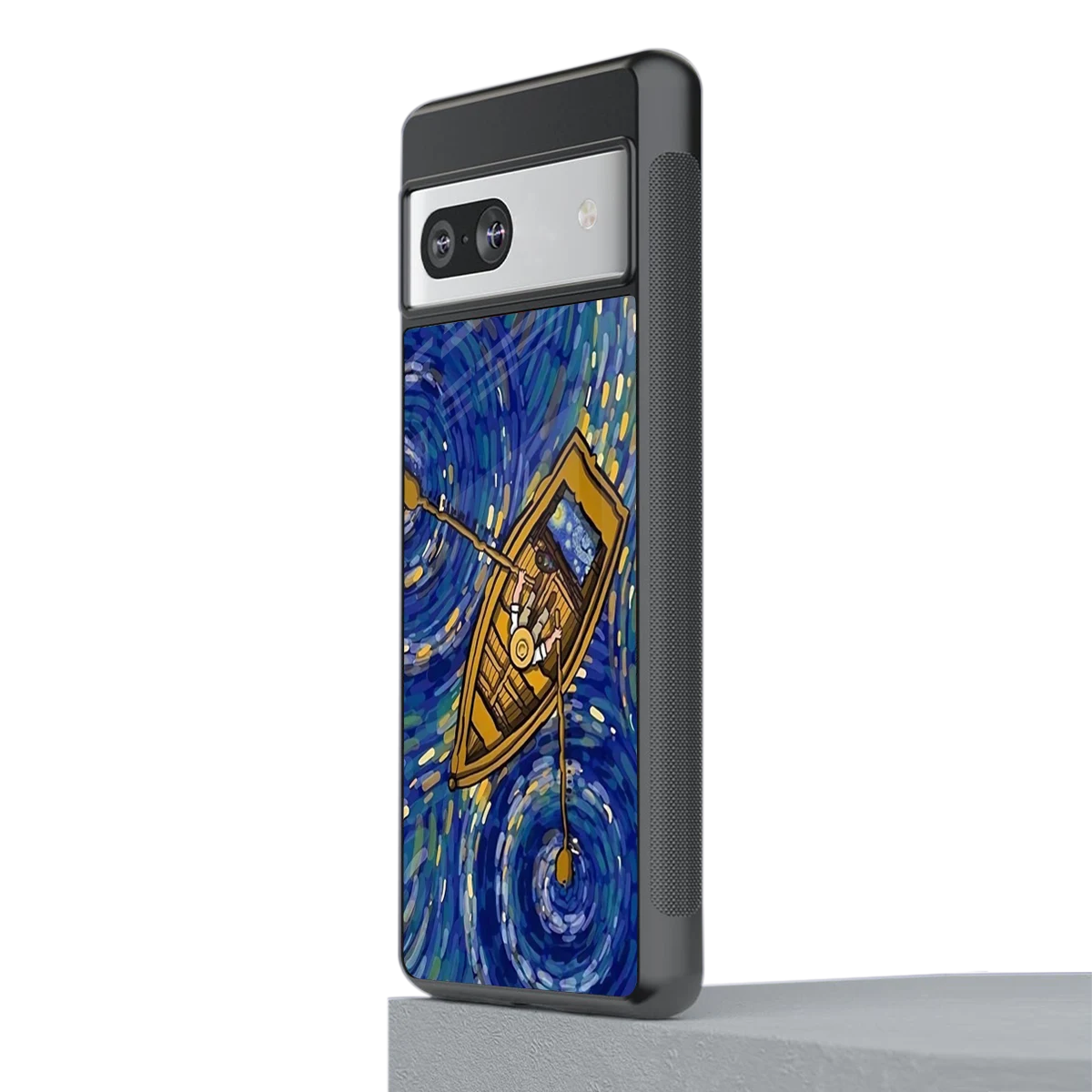 Ocean Voyage stylish phone case for google pixel 7a | glossy glass and slim fit