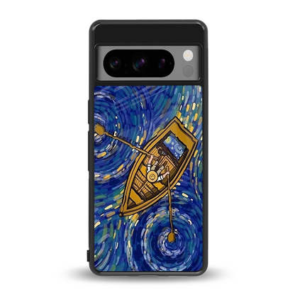 Ocean Voyage back phone cover | glass case for google pixel 8 pro