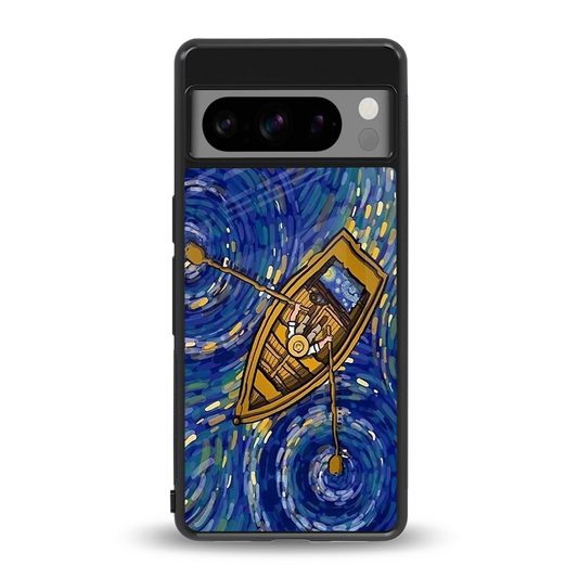Ocean Voyage back phone cover | glass case for google pixel 8 pro