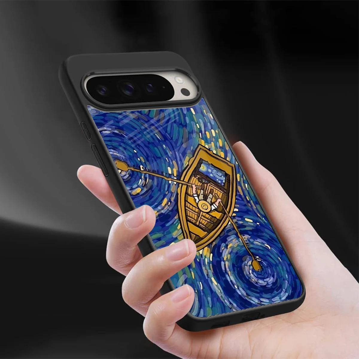 Ocean Voyage sleek google pixel 9 pro xl cover with tempered glass back and TPU edges
