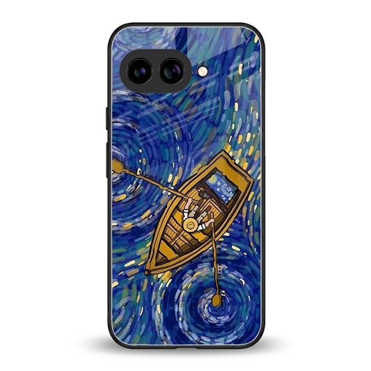 Ocean Voyage back phone cover | glass case for google pixel 9a