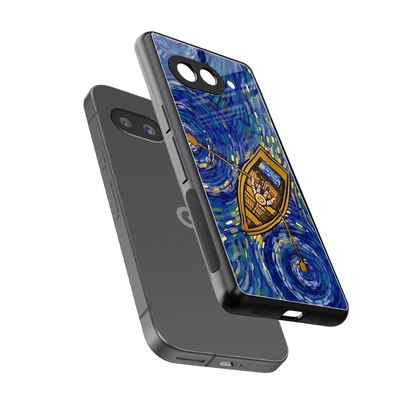 Ocean Voyage sleek google pixel 9a cover with tempered glass back and TPU edges
