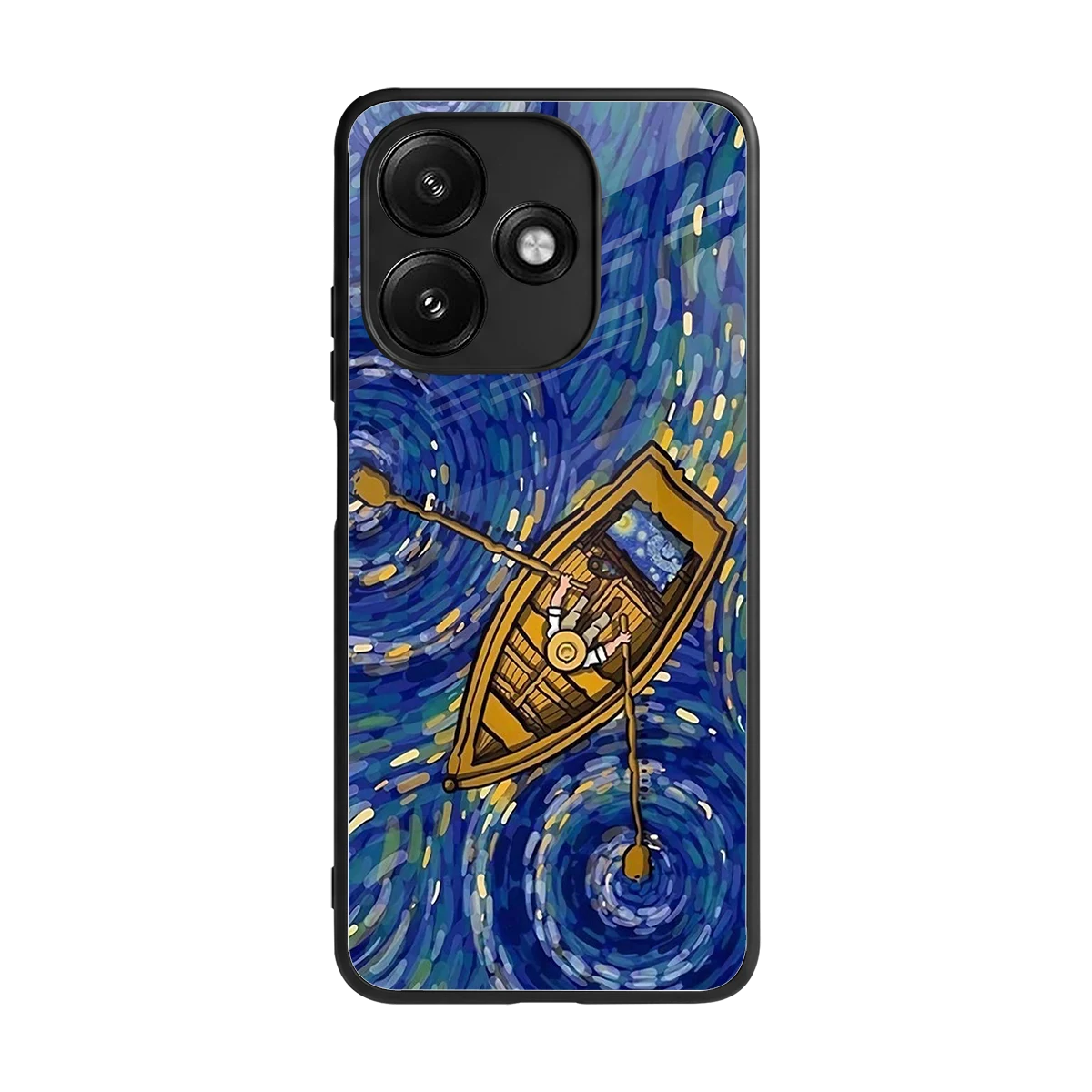 Ocean Voyage back phone cover | glass case for redmi 12 5g