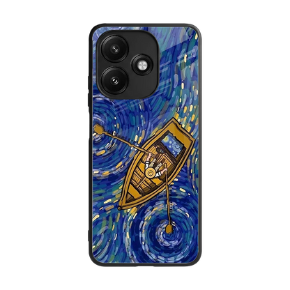 Ocean Voyage back phone cover | glass case for redmi 12 5g
