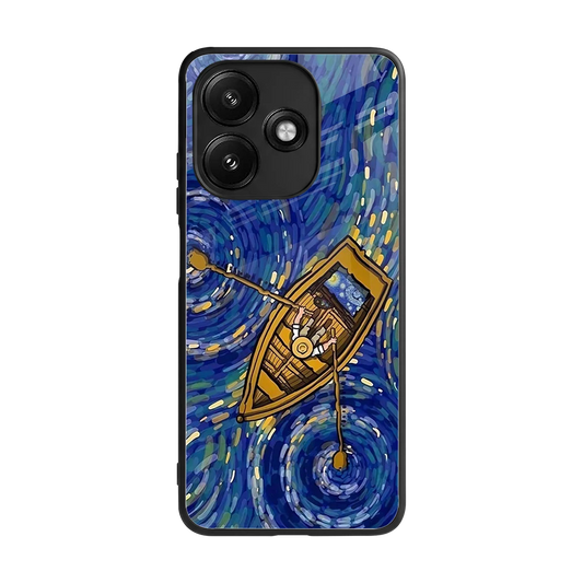 Ocean Voyage back phone cover | glass case for redmi 12 5g