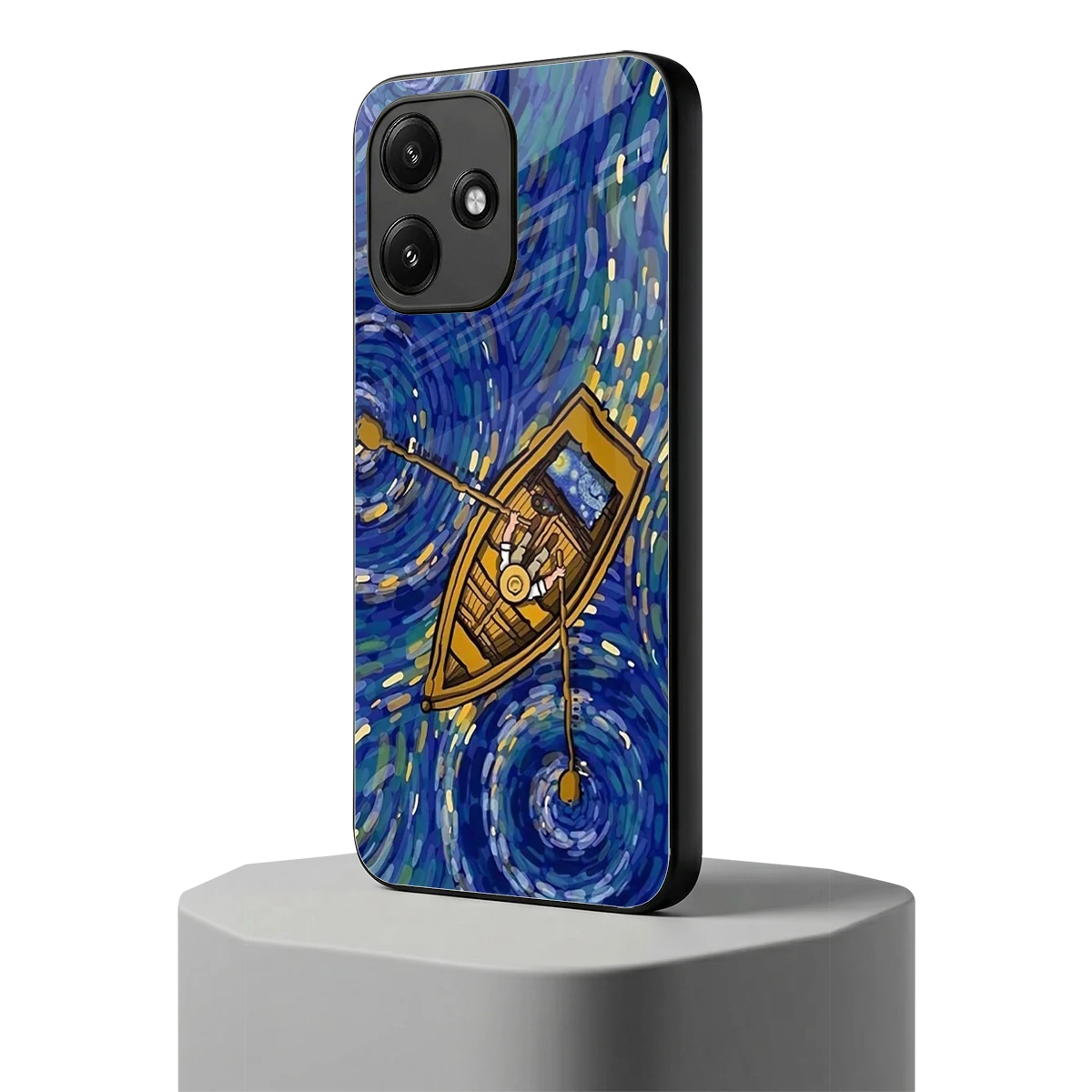 Ocean Voyage redmi 12 5g mobile cover | shockproof glass phone case