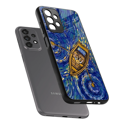 Ocean Voyage sleek samsung galaxy a23 cover with tempered glass back and TPU edges