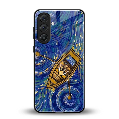 Ocean Voyage back phone cover | glass case for samsung galaxy a55 5g