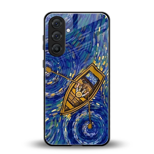 Ocean Voyage back phone cover | glass case for samsung galaxy m35 5g