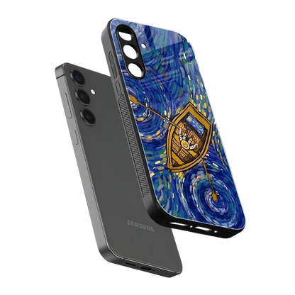 Ocean Voyage sleek samsung galaxy a55 5g cover with tempered glass back and TPU edges