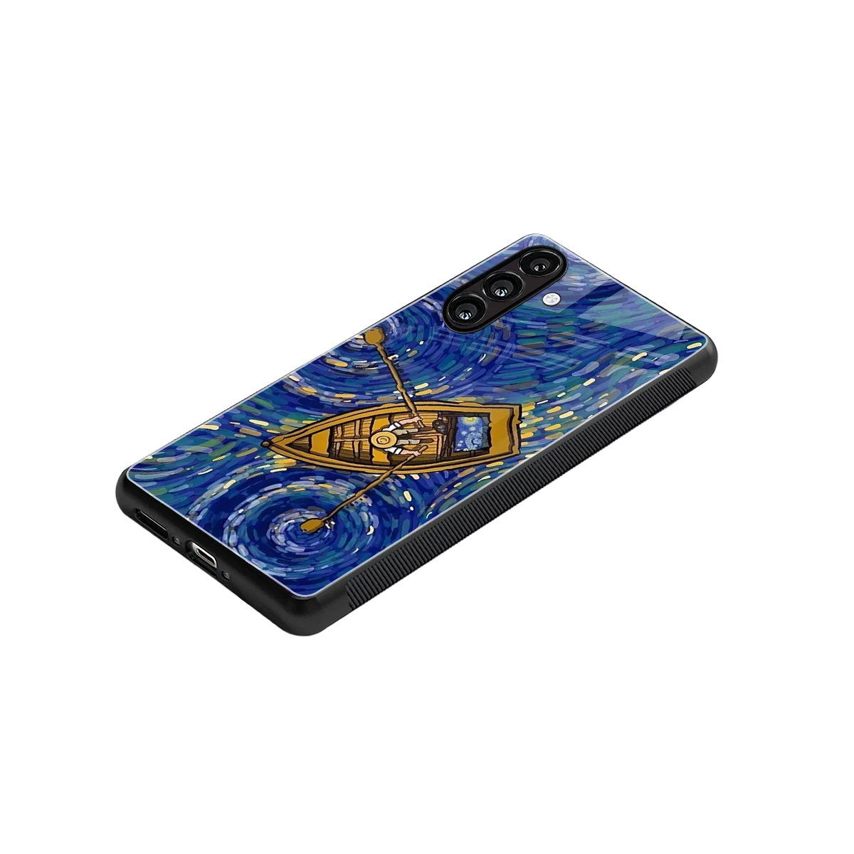 Ocean Voyage stylish phone case for samsung galaxy m36 5g | glossy glass and slim fit