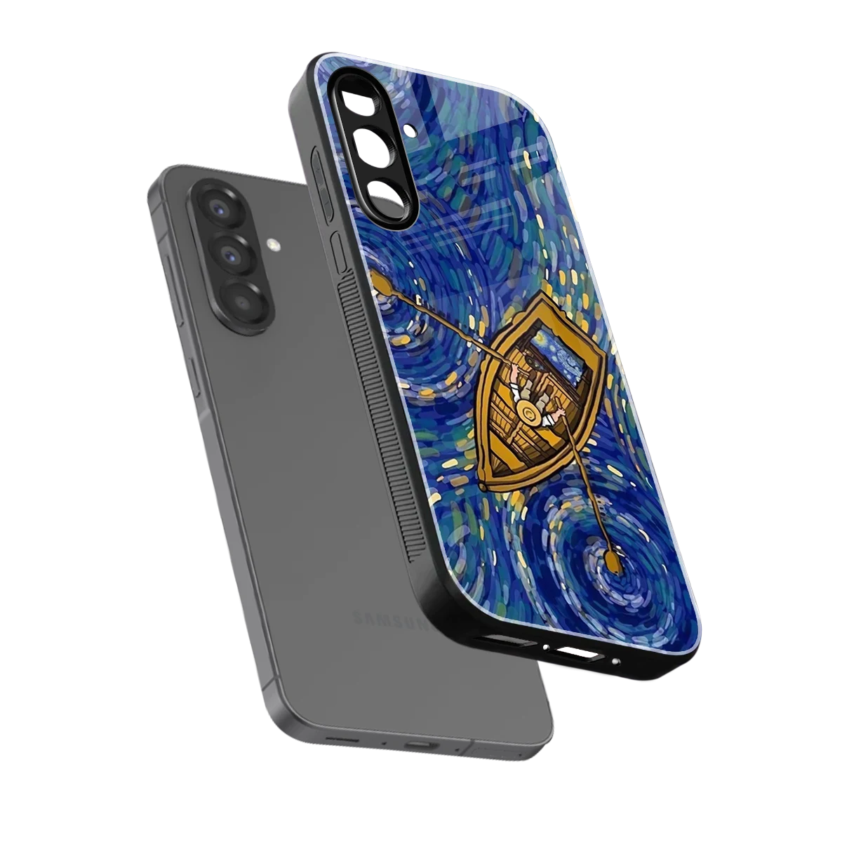 Ocean Voyage sleek samsung galaxy a36 5g cover with tempered glass back and TPU edges