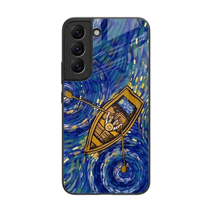 Ocean Voyage back phone cover | glass case for samsung galaxy s22