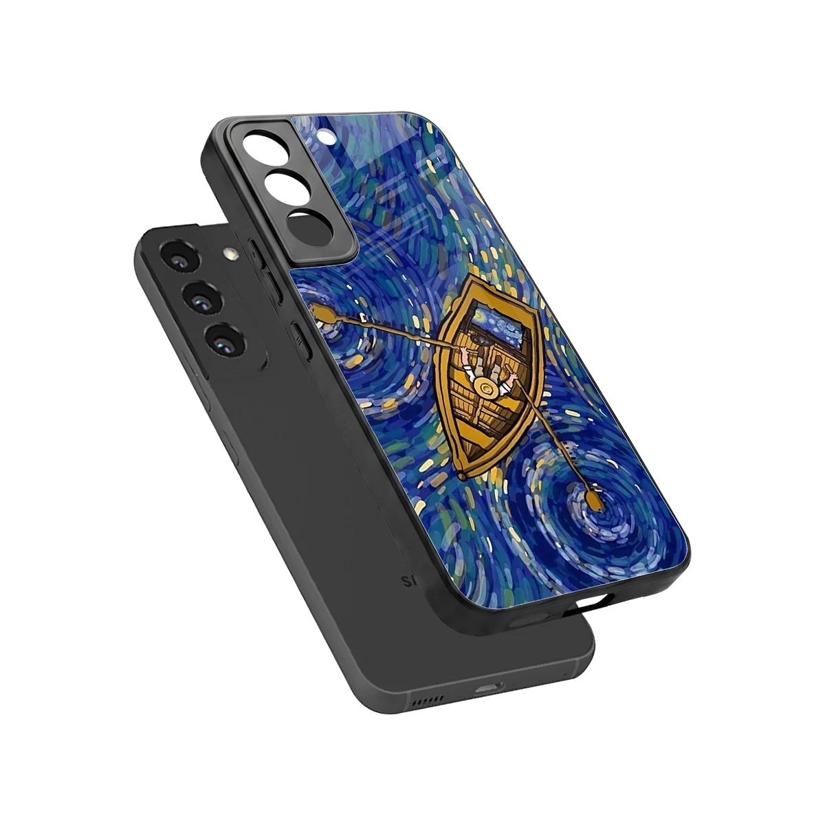 Ocean Voyage sleek samsung galaxy s22 cover with tempered glass back and TPU edges