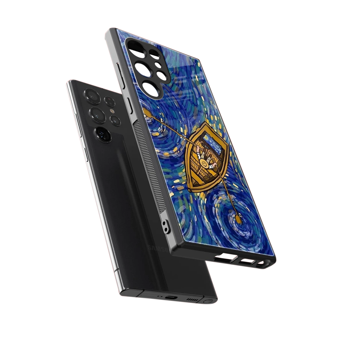 Ocean Voyage sleek samsung galaxy s23 ultra cover with tempered glass back and TPU edges