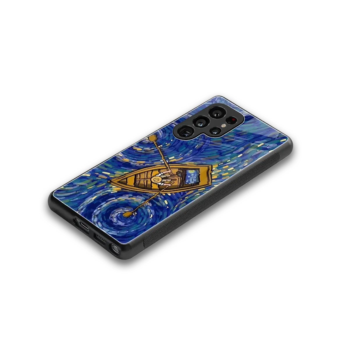Ocean Voyage stylish phone case for samsung galaxy s25 ultra | glossy glass and slim fit