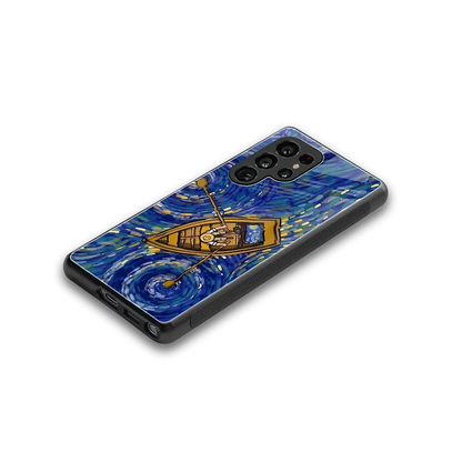Ocean Voyage stylish phone case for samsung galaxy s25 ultra | glossy glass and slim fit