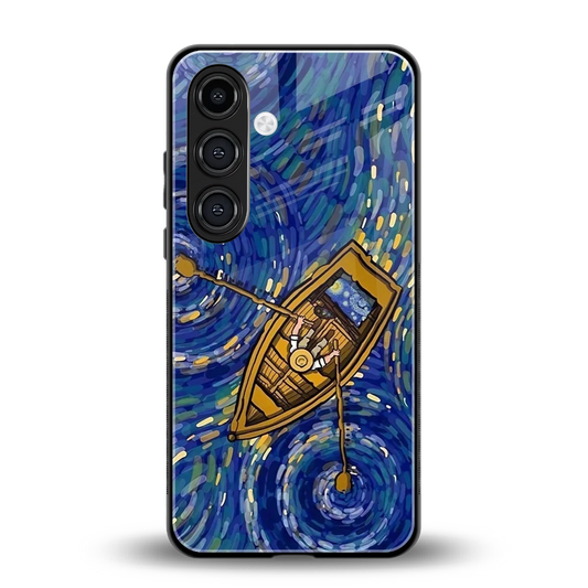 Ocean Voyage back phone cover | glass case for samsung galaxy s24