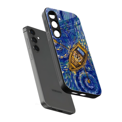 Ocean Voyage sleek samsung galaxy s24 cover with tempered glass back and TPU edges