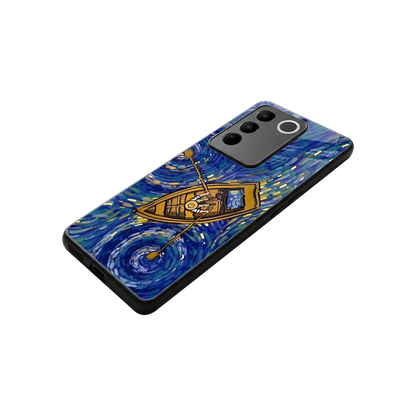 Ocean Voyage stylish phone case for vivo v27 5g | glossy glass and slim fit