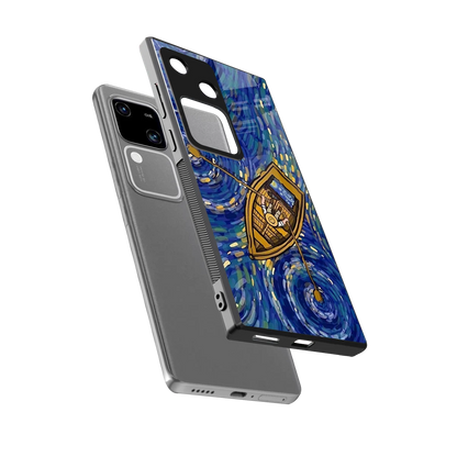 Ocean Voyage sleek vivo v30 cover with tempered glass back and TPU edges