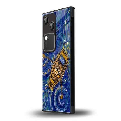 Ocean Voyage vivo v30 mobile cover | shockproof glass phone case