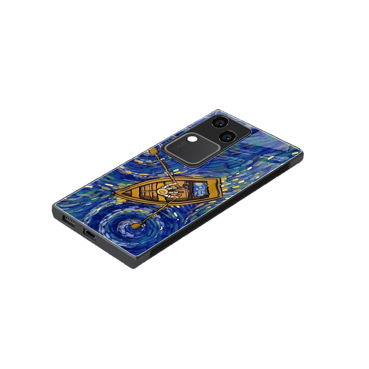 Ocean Voyage stylish phone case for vivo v30 | glossy glass and slim fit