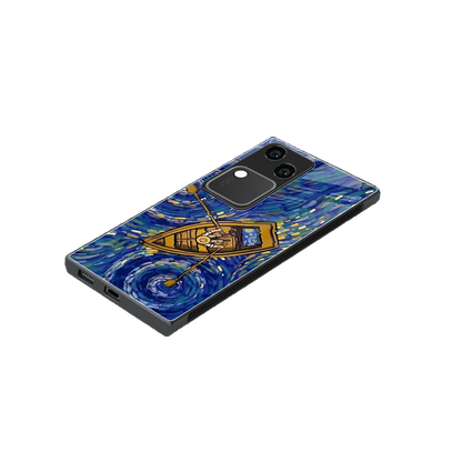 Ocean Voyage stylish phone case for vivo v30 | glossy glass and slim fit