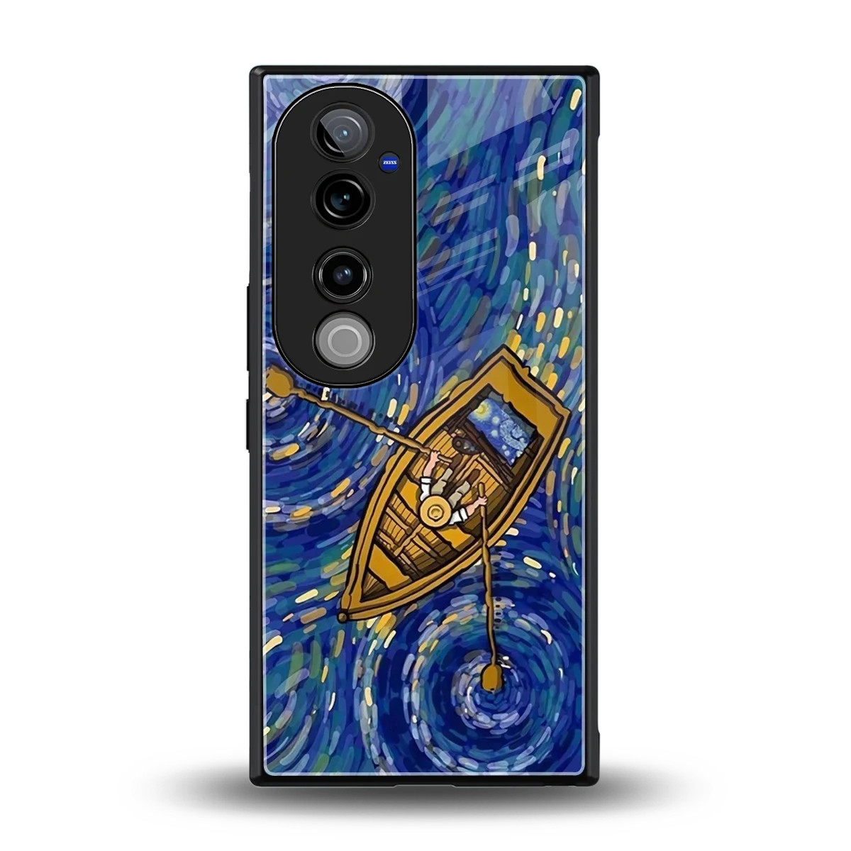 Ocean Voyage back phone cover | glass case for vivo v40 pro