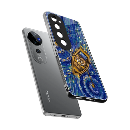 Ocean Voyage sleek vivo v40 pro cover with tempered glass back and TPU edges