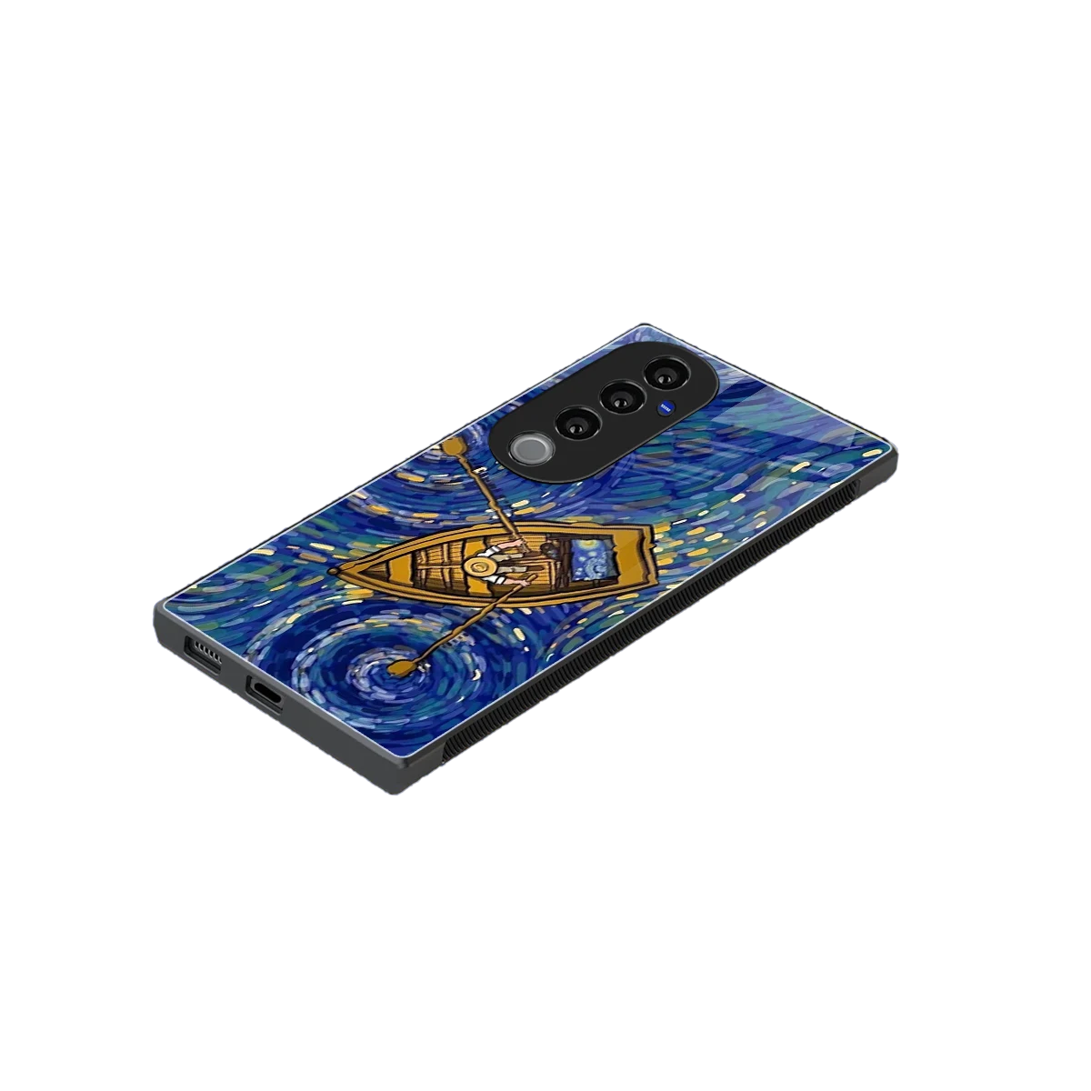 Ocean Voyage stylish phone case for vivo v40 pro | glossy glass and slim fit