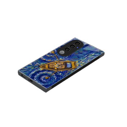 Ocean Voyage stylish phone case for vivo v40 pro | glossy glass and slim fit