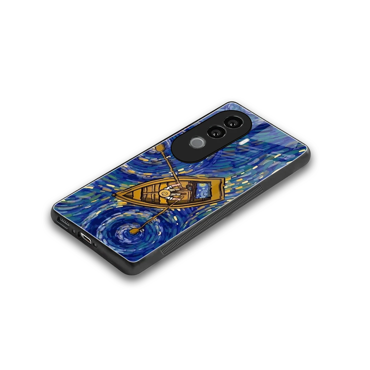 Ocean Voyage stylish phone case for vivo v40e | glossy glass and slim fit