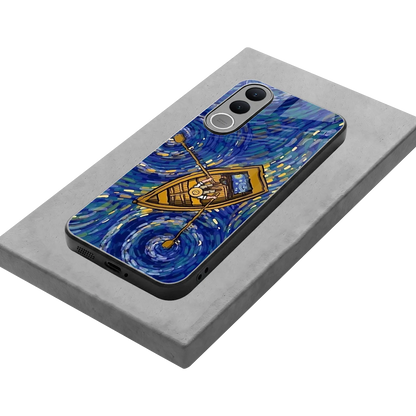 Ocean Voyage stylish phone case for vivo v70 fe | glossy glass and slim fit