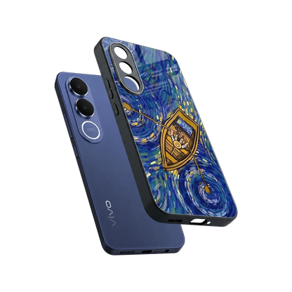 Ocean Voyage sleek vivo v70 fe cover with tempered glass back and TPU edges