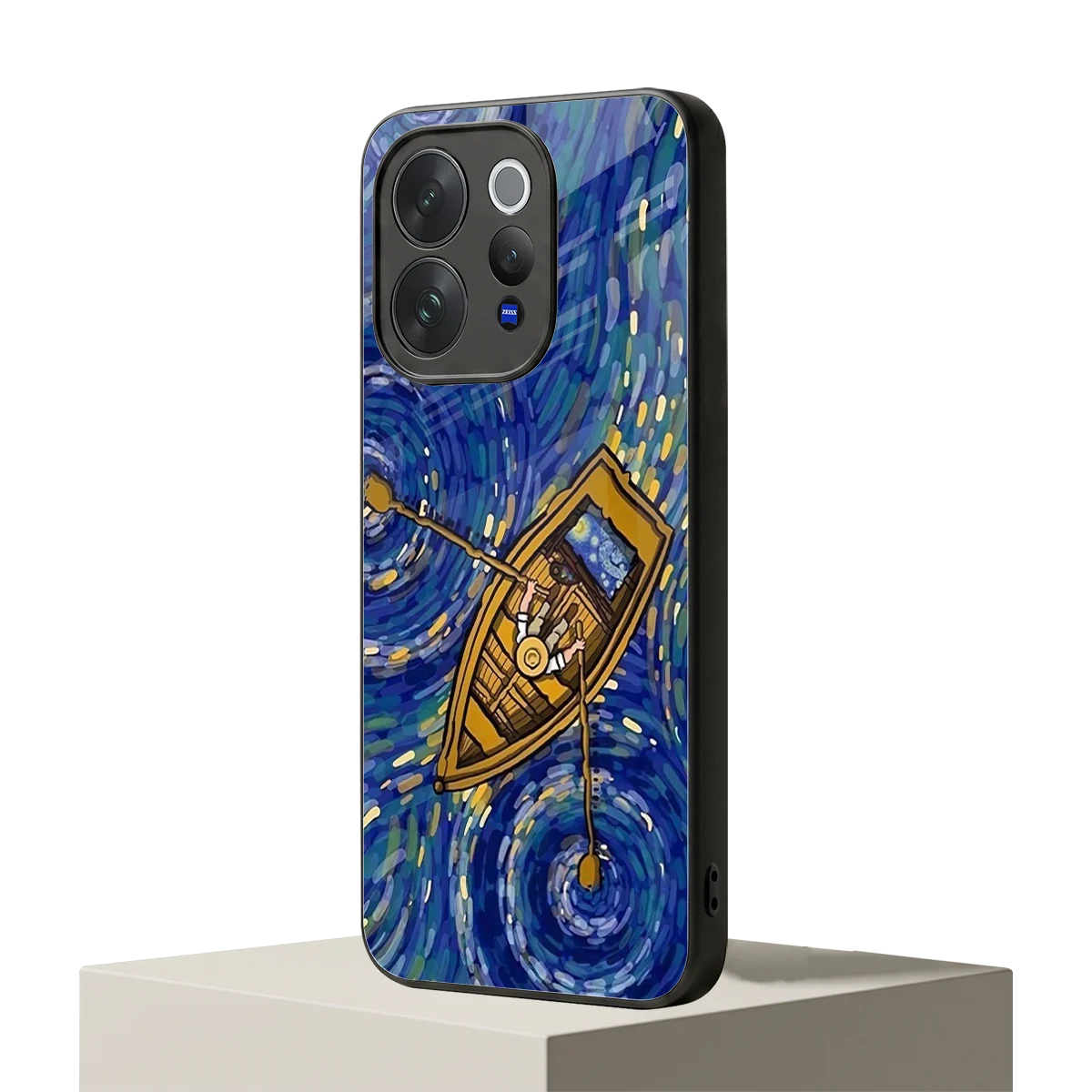 Ocean Voyage vivo v70 elite mobile cover | shockproof glass phone case