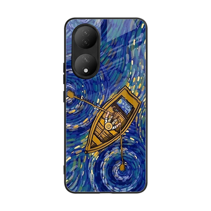 Ocean Voyage back phone cover | glass case for Vivo-y100