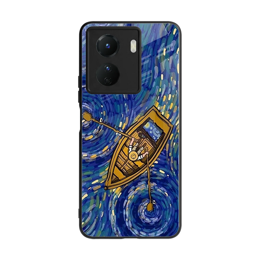 Ocean Voyage back phone cover | glass case for vivo y16
