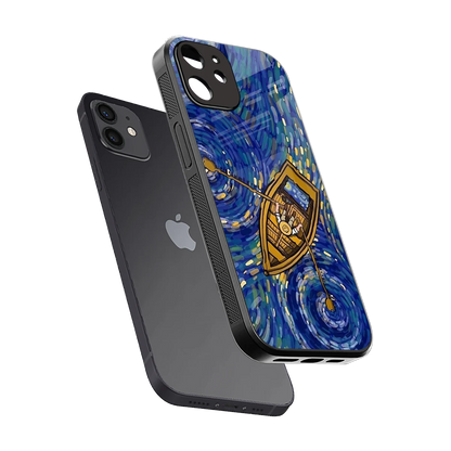 Ocean Voyage sleek iphone 12 cover with tempered glass back and TPU edges