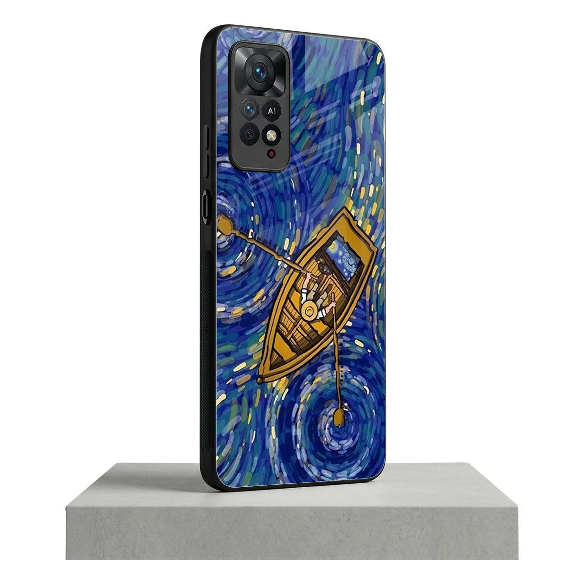 Ocean Voyage redmi note 11 pro mobile cover | shockproof glass phone case
