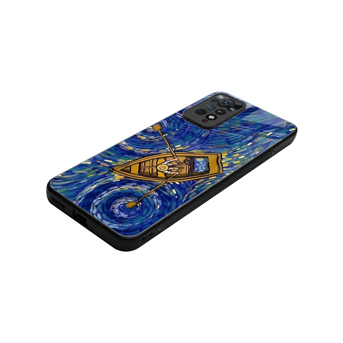 Ocean Voyage stylish phone case for redmi note 11 pro | glossy glass and slim fit