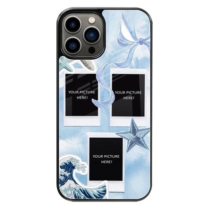 Polaroid Personalised Glass Phone Case