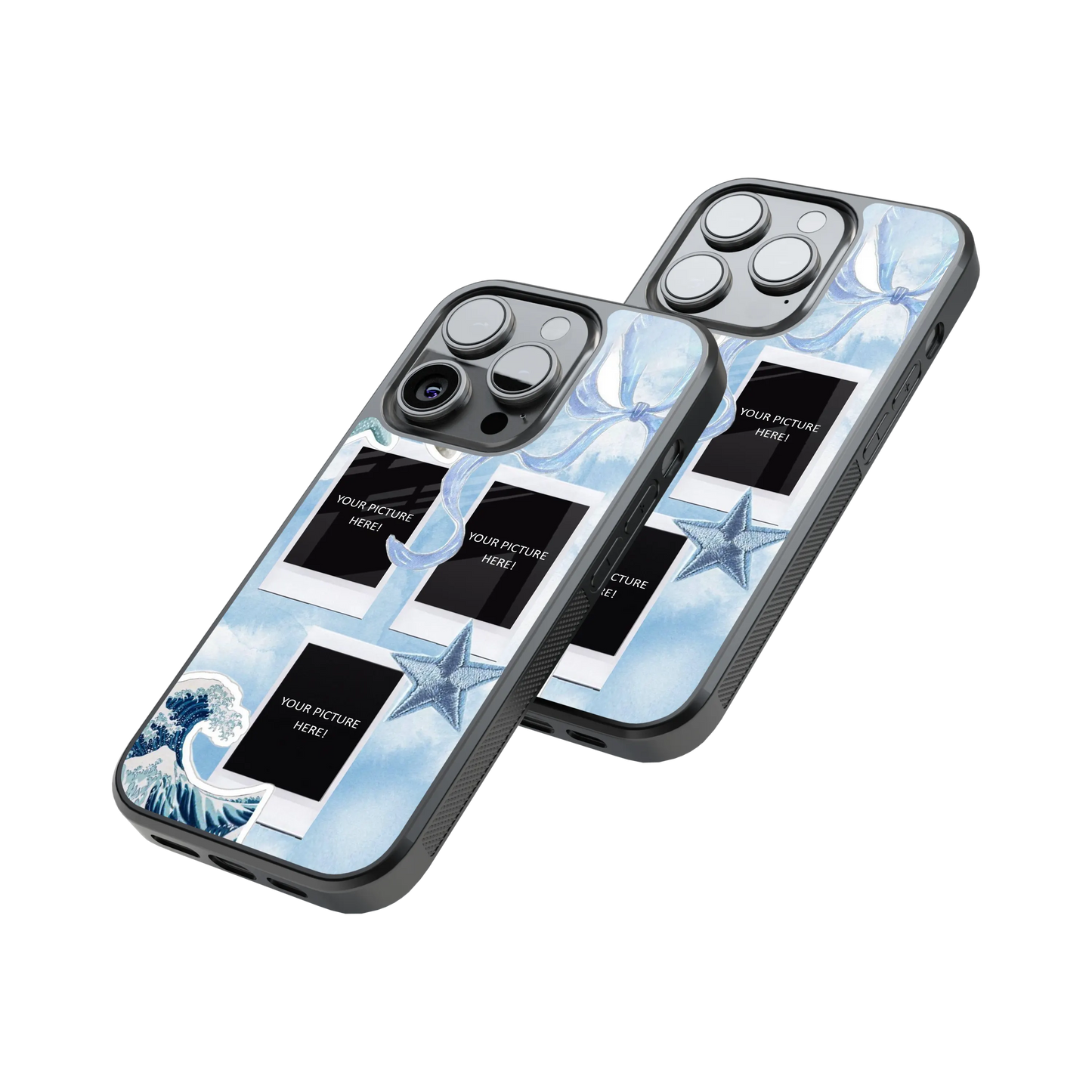 Polaroid Personalised Glass Phone Case