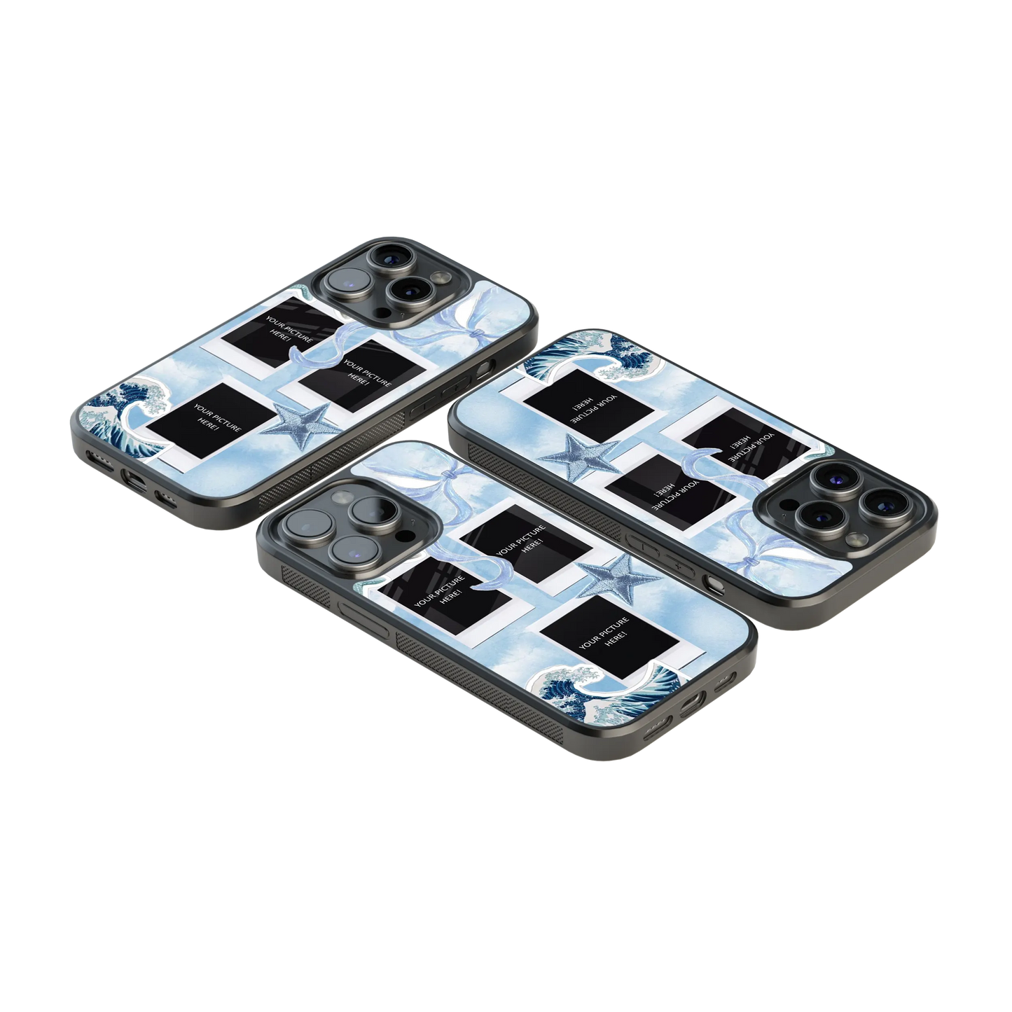 Polaroid Personalised Glass Phone Case