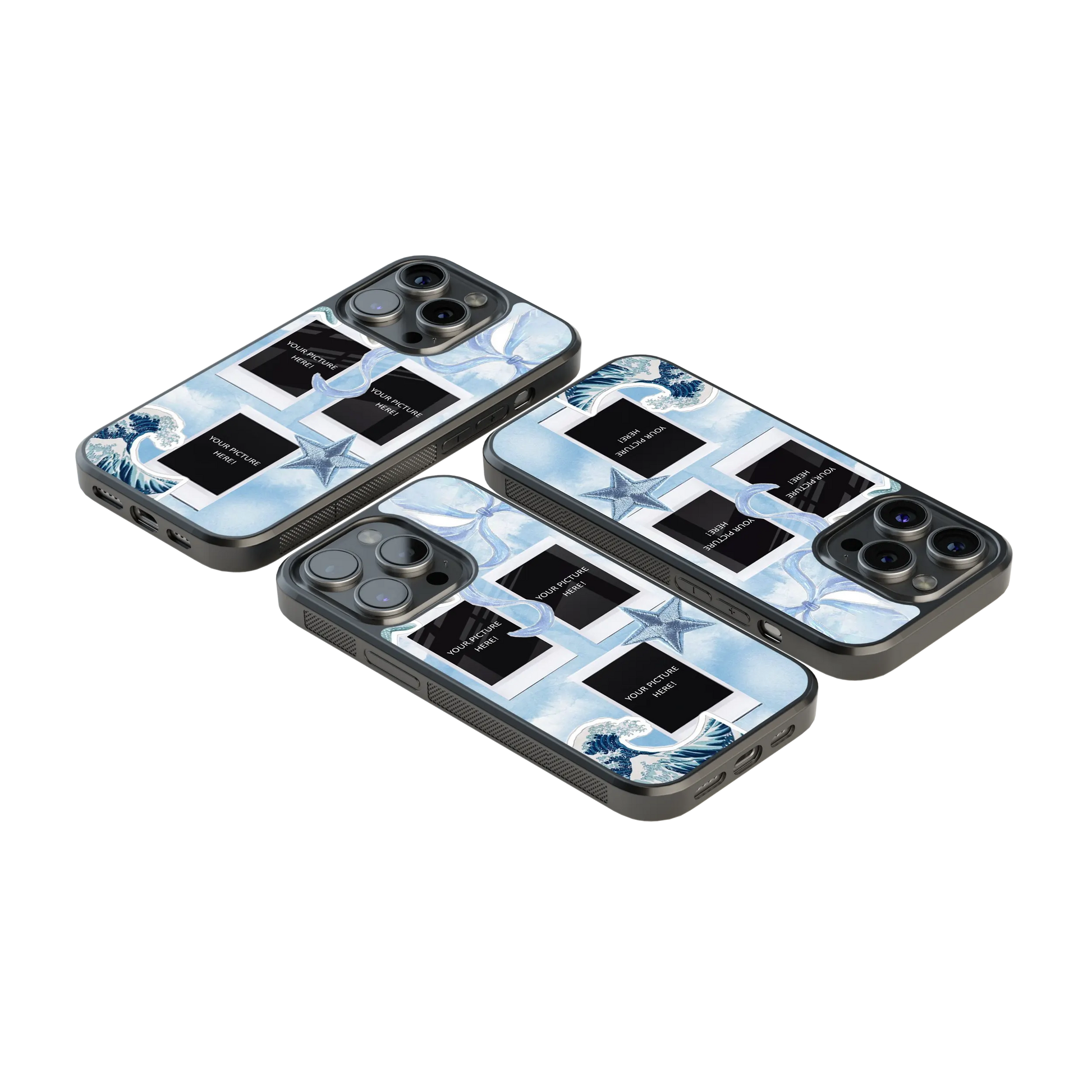 Polaroid Personalised Glass Phone Case