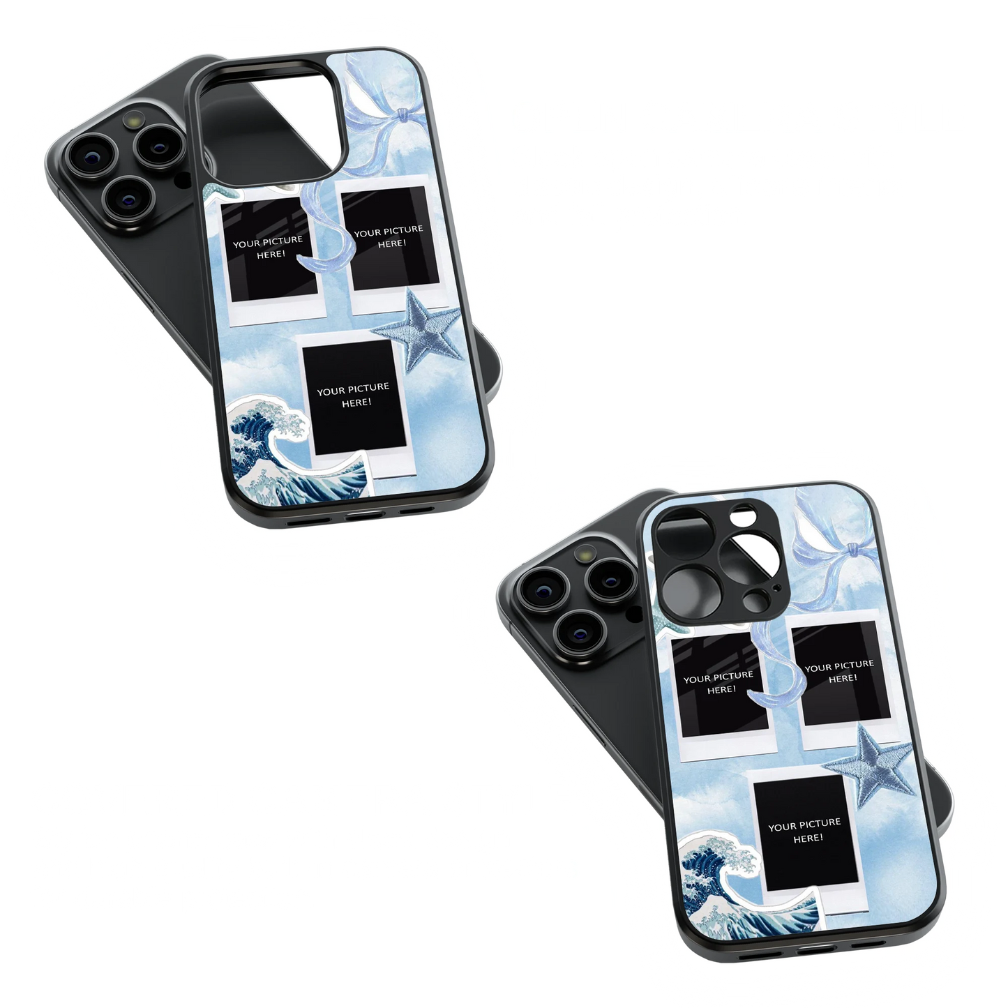 Polaroid Personalised Glass Phone Case