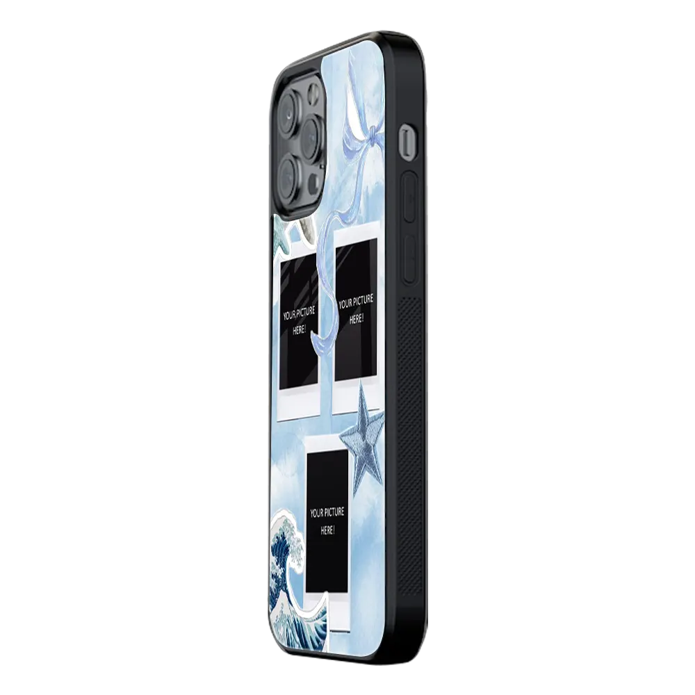 Polaroid Personalised Glass Phone Case