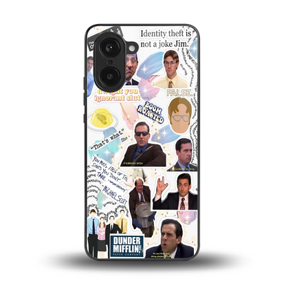 Office Mix back phone cover | glass case for oneplus nord ce5 5g